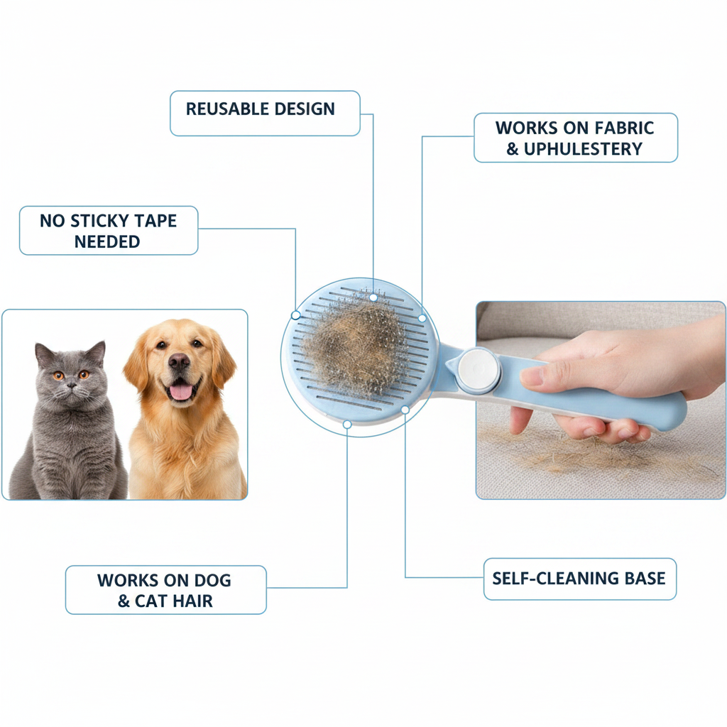 Pet Hair Removal Brush