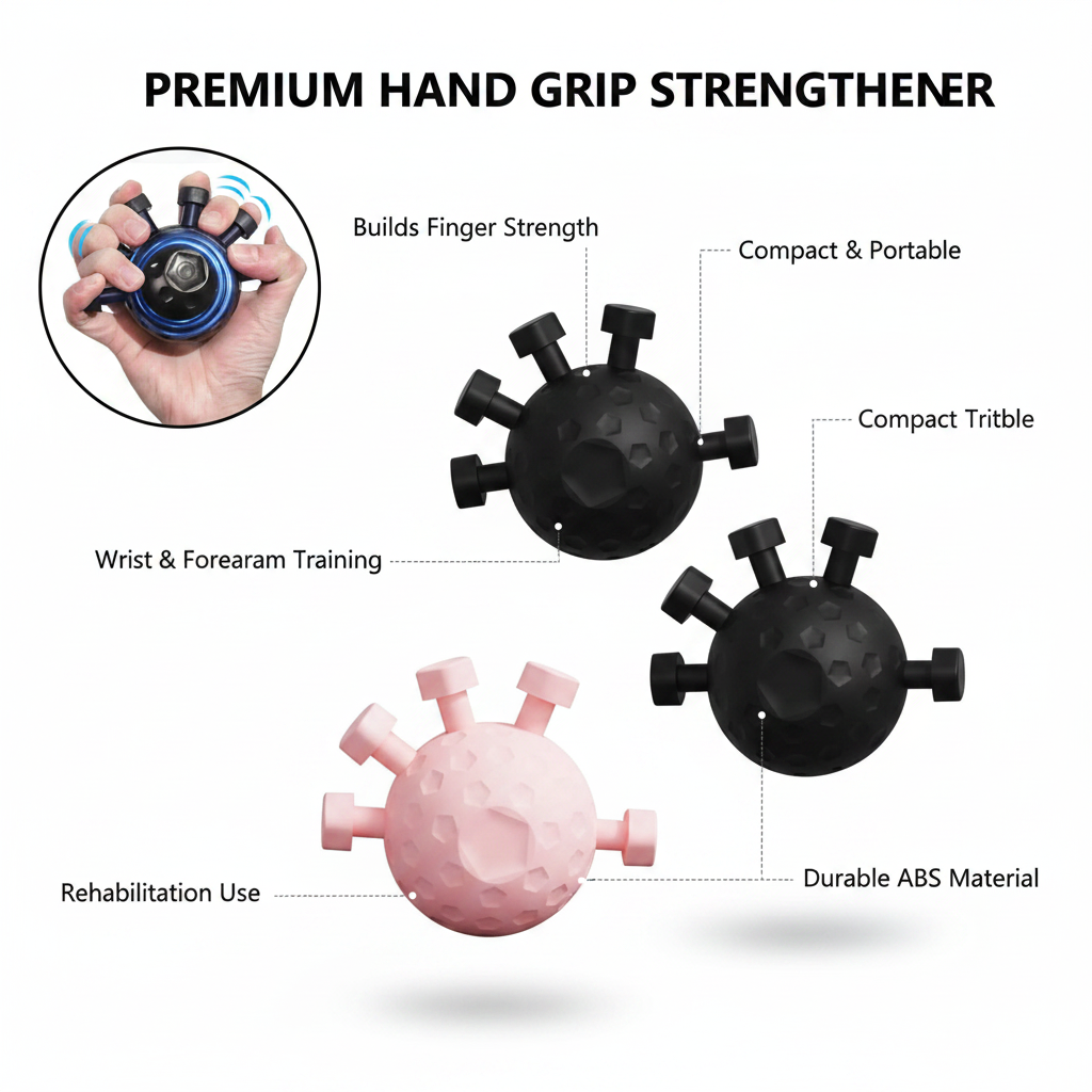 Hand Grip Strengthener | Finger & Wrist Exerciser for Strength, Fitness & Rehabilitation