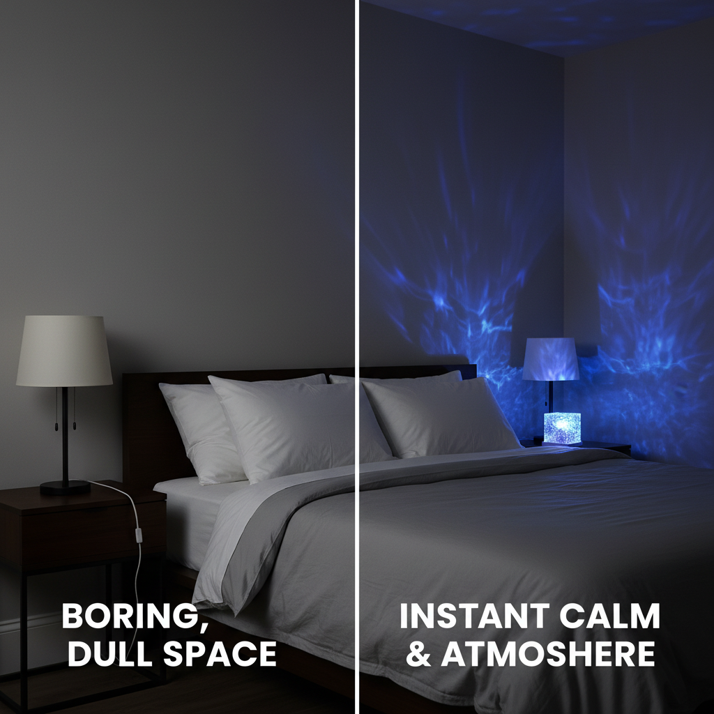 Wave Lamp, Wave Light Cube, Aurora Glow Lamp Crystal Night Light, Romantic Lamp for Room Decor, LED Wave Lights, Room Decor for Kids