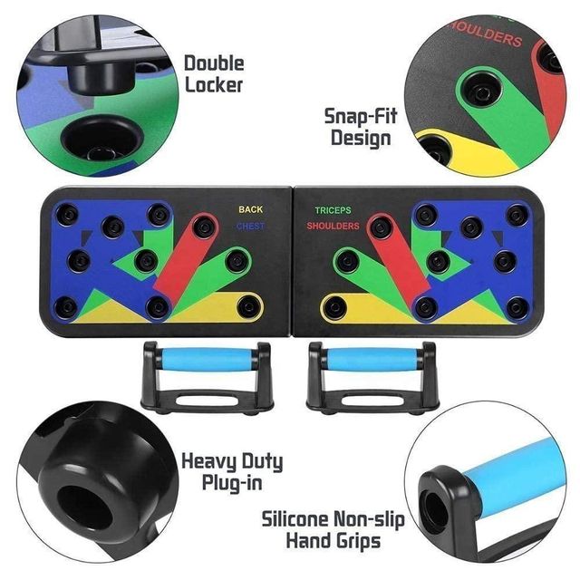 Portable 14-in-1 Push-Up Board Training System