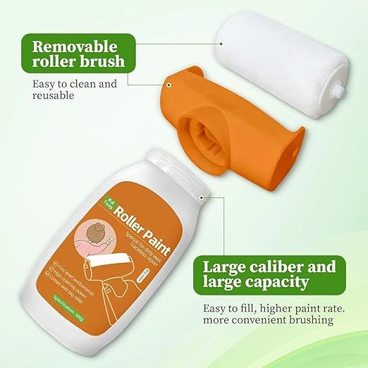 simplify™ Wall Repair Roller | 2-in-1 Paint Roller & Crack Filler for White Walls