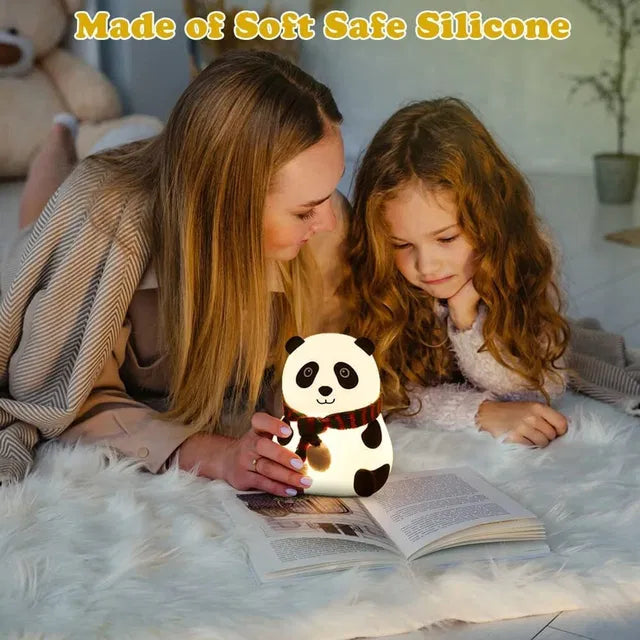Panda LED Night Lamp | Cute Kids Room Decor & Birthday Gift | Soft Glow Night Light