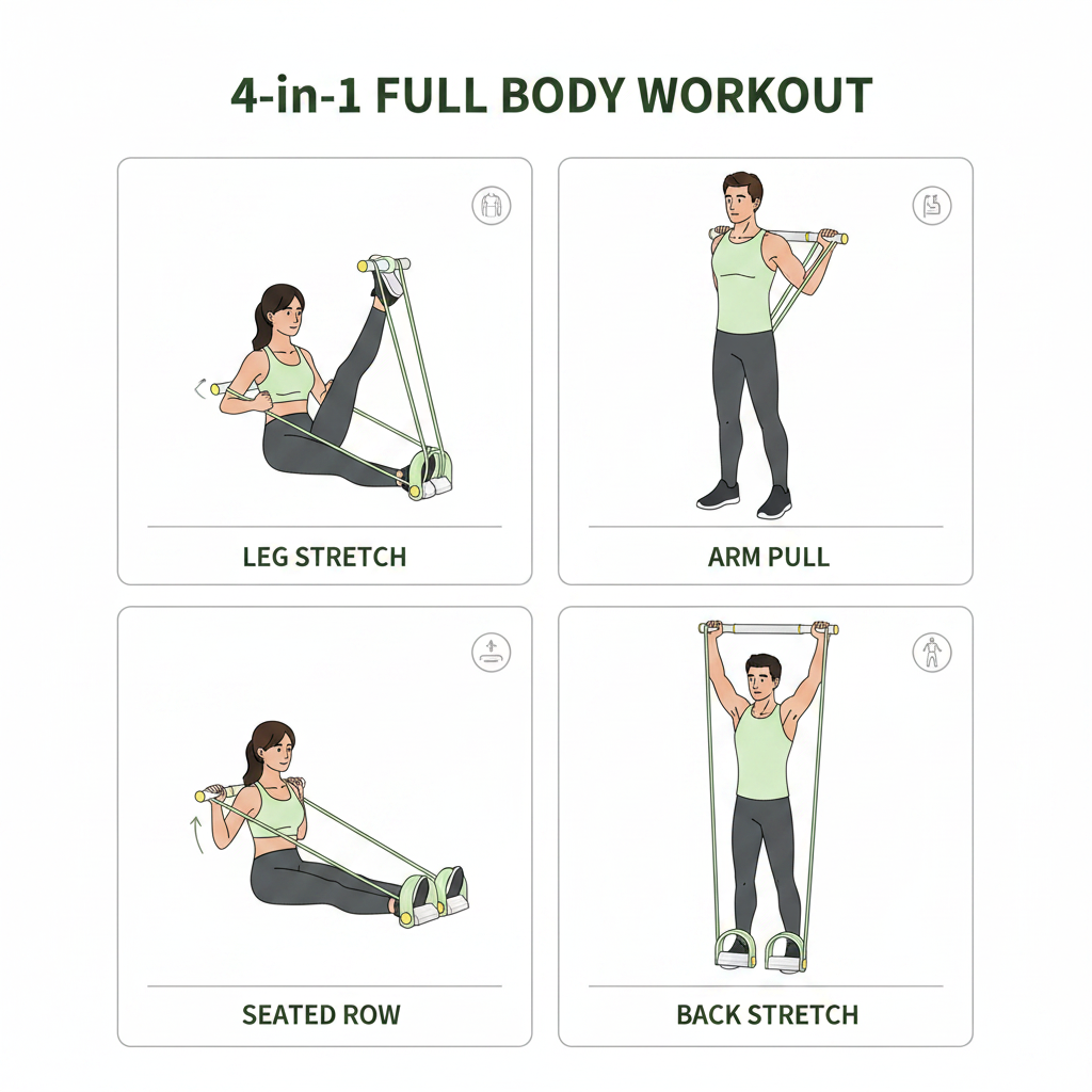 Yoga Pedal Resistance Band For Full-Body Workouts