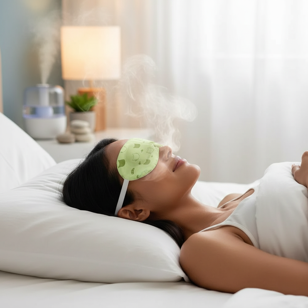 Steam Eye Mask Pack of 2 | Warm Therapy for Eye Fatigue, Puffiness & Dry Eyes | Self-Heating