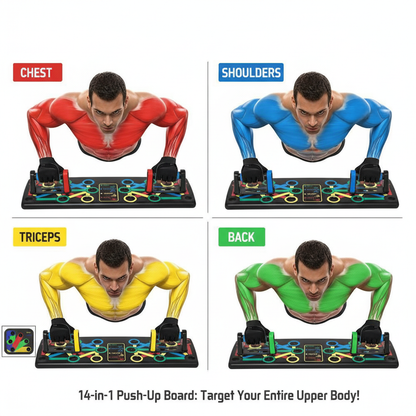 Portable 14-in-1 Push-Up Board Training System