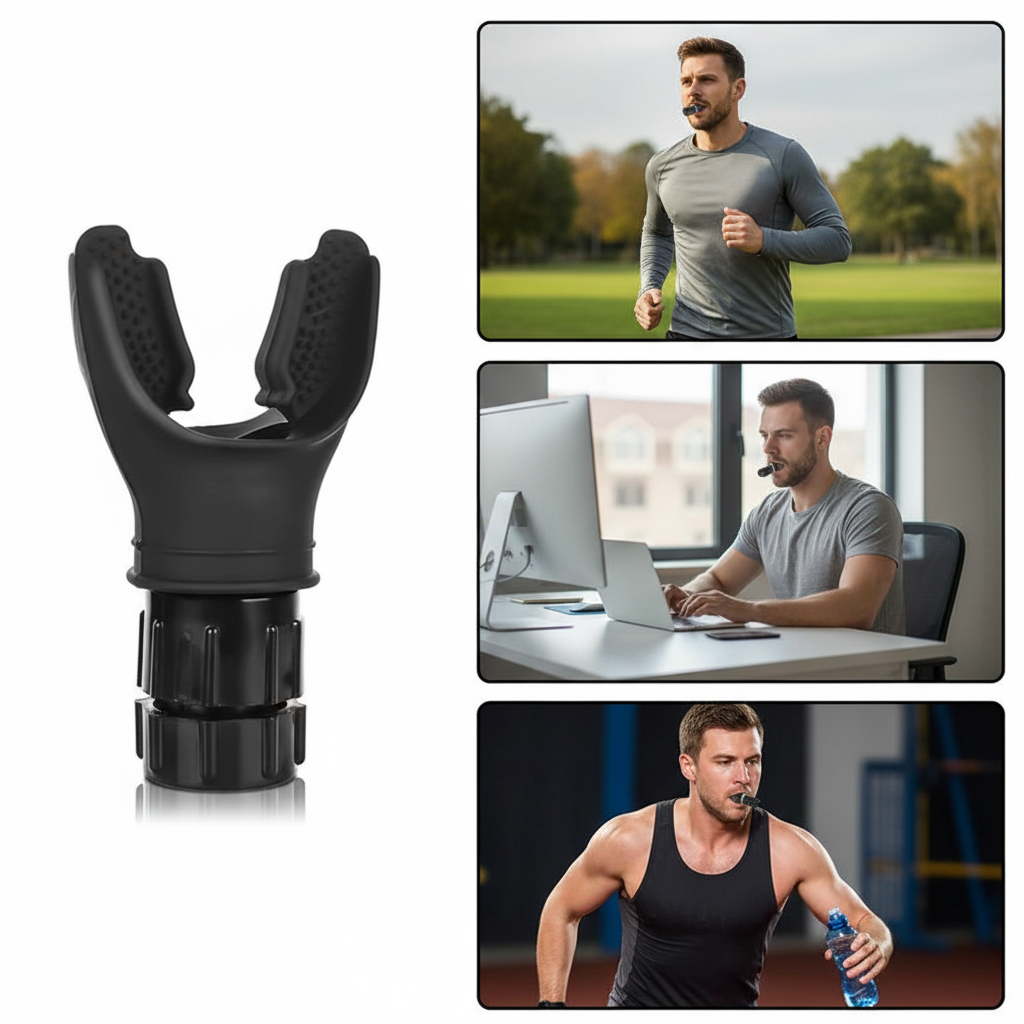 Portable Breathing Trainer | Adjustable Resistance Lung Exerciser | Boost Strength & Endurance