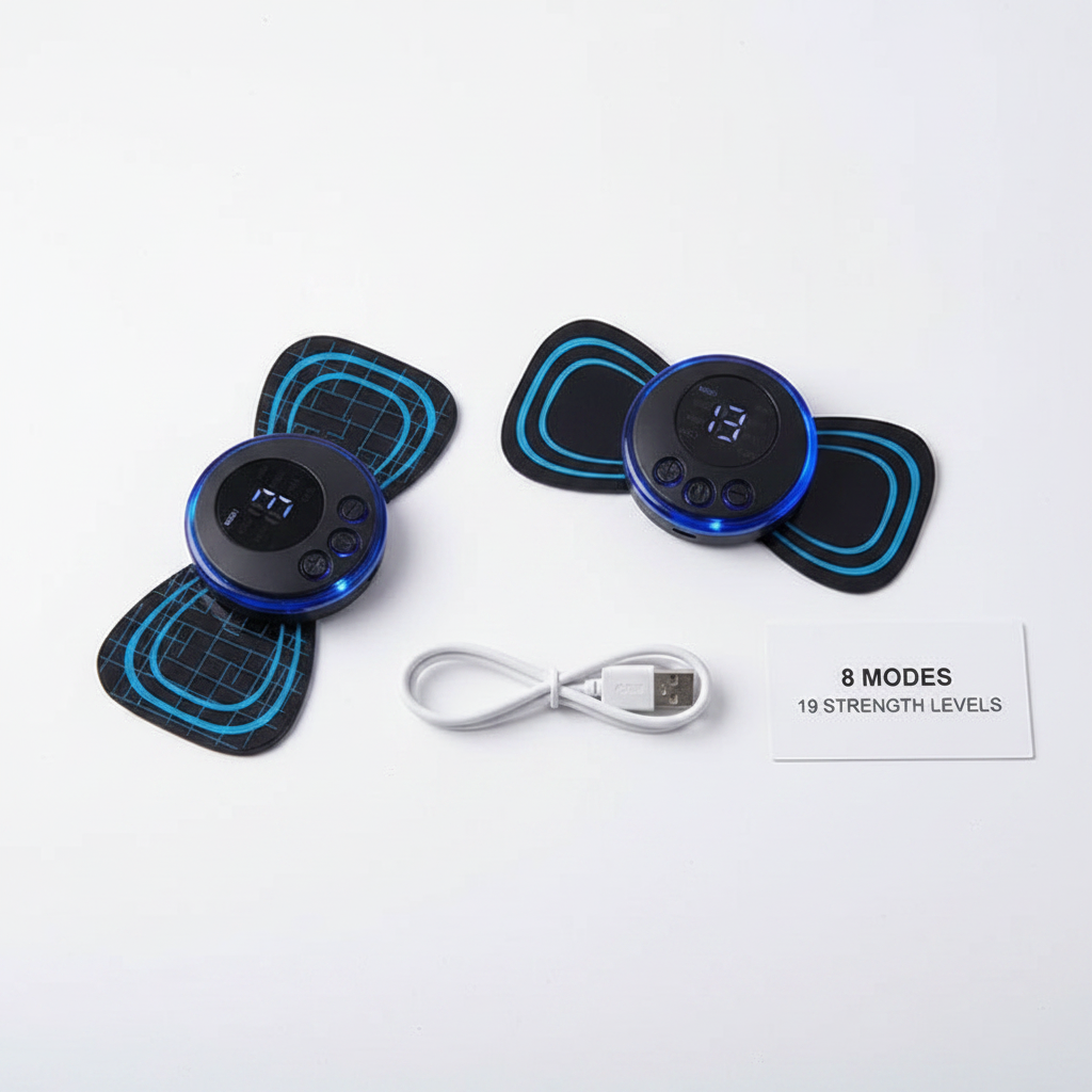 Mini Massager with 8 Modes and 19 Strength Levels,Rechargeable Electric Massager for Shoulder,Arms,Legs,Back Pain for Men and Women
