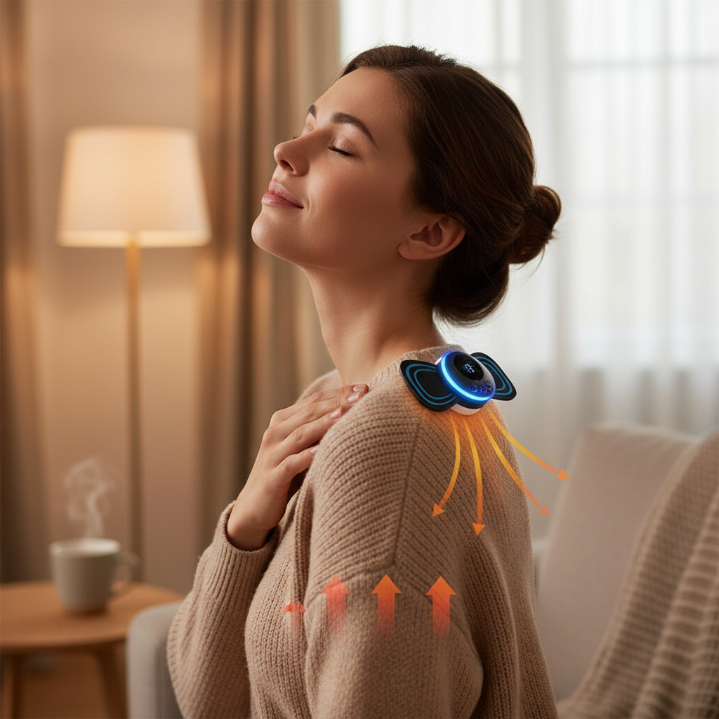 Mini Massager with 8 Modes and 19 Strength Levels,Rechargeable Electric Massager for Shoulder,Arms,Legs,Back Pain for Men and Women