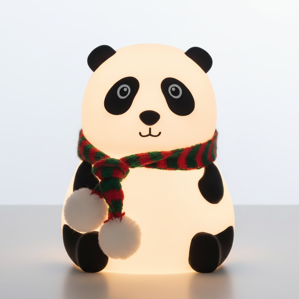 Panda LED Night Lamp | Cute Kids Room Decor & Birthday Gift | Soft Glow Night Light