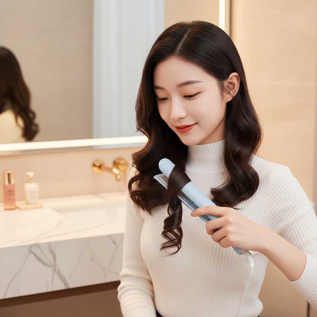 Electric Dry Wet Straight Volume Dual-use Curler