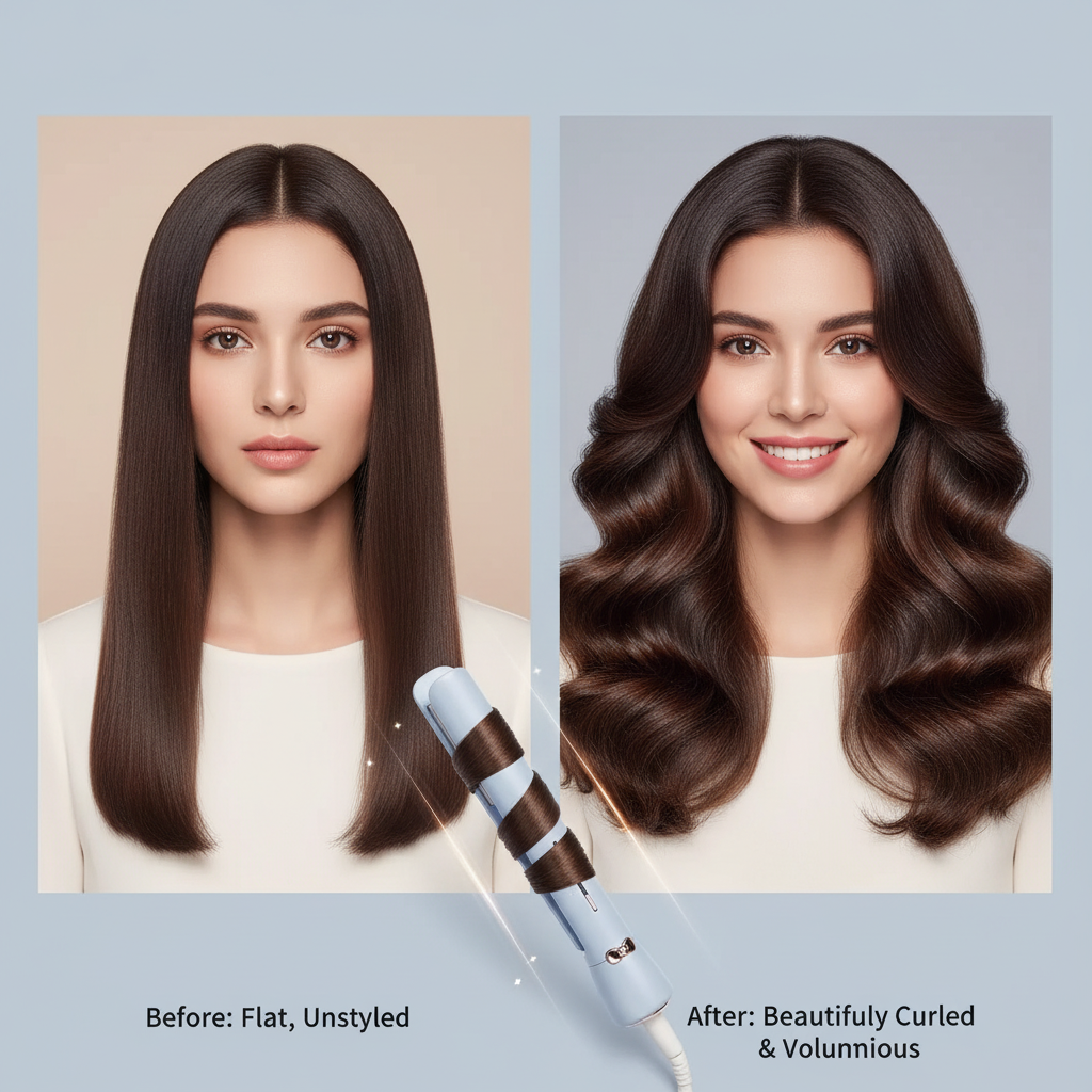Electric Dry Wet Straight Volume Dual-use Curler